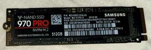 Samsung 970 PRO 512GB M.2 NVME SSD Solid State Drive MZVKB512HAJQ MZ-V7P512 PC - Bild 1 von 2