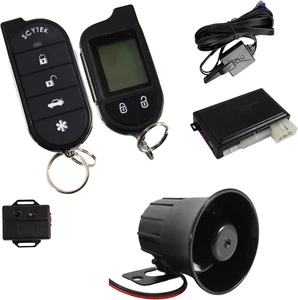 A4.2W Car Alarm Security System with Siren, Keyless Entry 2-Way LCD Remote Start - Picture 1 of 12