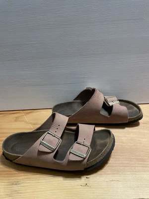Birkenstock Arizona Big Buckle Lavender Blush Suede Sandals Size 38 - Image 1 of 4