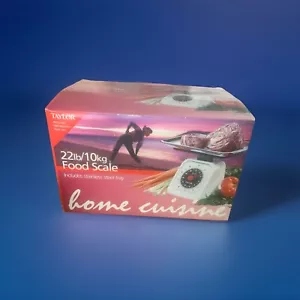 BALANZA DE ALIMENTOS BANDEJA INOXIDABLE TAYLOR BLANCO COCINA ANALÓGICA 22 lb/10kg “ESTILO DE VIDA” - Imagen 1 de 4