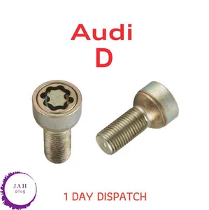 WHEEL ANTI-THEFT SCREW LUG NUT LOCKING BOLT CODE D FOR AUDI, VW, SKODA, MERC - Picture 1 of 7