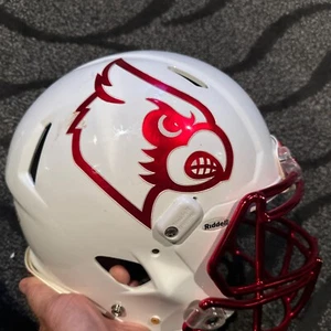 Louisville Cardinals Football Game used Riddell Speed Authentic Helmet C Jones - Picture 1 of 6
