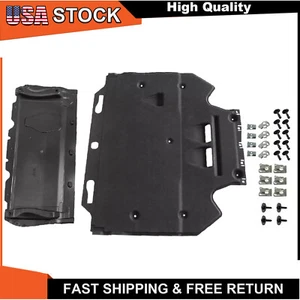 Engine Under Cover Set + Clips for 11-18 Audi A6 4G/C7 A7 4G 3.0 TDI 4G0863821B - Picture 1 of 6