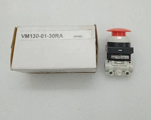SMC Push Button Switch VM130-01-30RA MAX. PR.1.0MPa (Price is for lot of 2pcs) - Picture 1 of 7