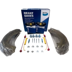 Fits Nissan Navara D22 4X4 Rear Brake Shoe Drum Overhaul Kit - Foto 1 di 3