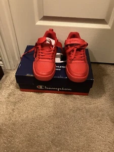 Champion Red Sneakers Size 7.5 (M) 9 (W) NIB - Picture 1 of 6