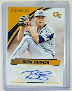 Chaquetas amarillas Buck Farmer 2016 Panini Georgia Tech tarjeta de autógrafo firmada - Imagen 1 de 2