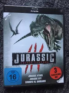 JURASSIC ATTACK & JURASSIC CITY & COWBOYS vs DINOSAURS - Blu-ray Region B (UK) - Picture 1 of 2