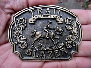 Hebilla de cinturón Trail Blazer 1998 de colección Horseman 20th Western RARA EN MUY BUEN ESTADO++ - Imagen 1 de 4