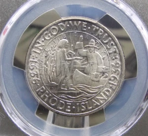 1936 "D" Commemorative *RHODE ISLAND* Half Dollar 50c PCGS MS66 #022 Gem ECC&C - Picture 1 of 5