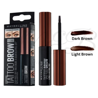 Maybelline Tattoo Brow Tint Easy Peel Off Gel 4.9ml *CHOOSE SHADE* - Image 1 of 4