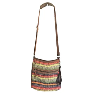 The Sak Damen Lucia Häkel Handtasche Crossbody Schulter Boho Tasche Hobo Peace Love - Bild 1 von 6