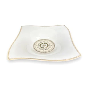 NUEVO Villeroy & Boch Samarah Bone China Tazón para servir jabón cuadrado ondulado - Imagen 1 de 20