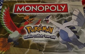Monopoly POKEMON Johto Edition Opened - Complete!! ALL CONTENTS NEW IN THE BOX - Picture 1 of 5
