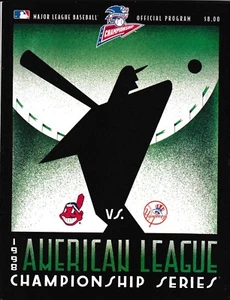 Programa oficial de la Serie de Campeonato de la Liga Americana 1998 - Yankees - Indios - Imagen 1 de 1