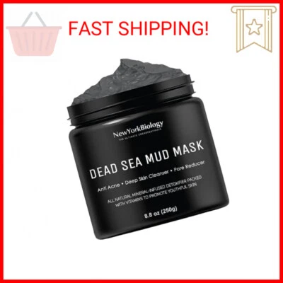 Máscara de barro del Mar Muerto New York Biology para rostro y cuerpo - Reductor de poros de calidad spa  Foto 1 de 2