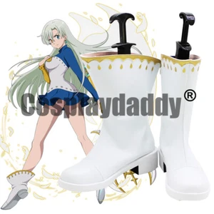 The Seven Deadly Sins Princess Elizabeth Liones Cosplay Shoes Boots X002 - Picture 1 of 4