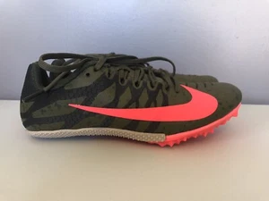 S30 Nike Zoom Rival S Spikes Carreras Pista Zapatos Picos Verde Carmín Para Hombre 4.5 - Imagen 1 de 9