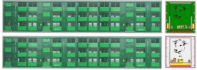 Nuova Grafica adesiva "trasporto animali vivi" x semirimorchi Herpa 1/87. - Immagine 1 di 1