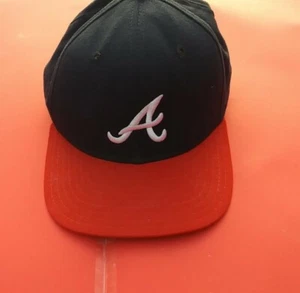New Era Vintage Atlanta Braves Snapback Cap Hat sz M/L Made in USA - Picture 1 of 4