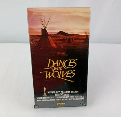 DANCES WITH WOLVES VHS SEALED ORION WATERMARK NICE **QUICK SHIP** - Image 1 of 4