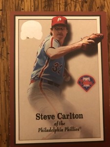 2000 FLEER GREATS OF THE GAME # 40  STEVE CARLTON , PHILLIES 