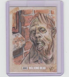 TOPPS WALKING DEAD SEASON 7 WALKER SKETCH CARD BY ARTIST MATT STEWART(#2)   1/1! - Picture 1 of 2
