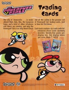THE POWERPUFF GIRLS SERIES 1 2000 ARTBOX PROMO PROMOTIONAL SALE SELL SHEET