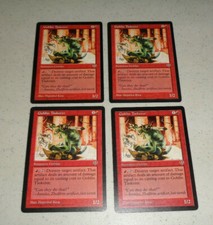 ~Goblin Tinkerer x4 ~LP-EX~ Mirage Playset Magic the Gathering MTG ~Free Ship~