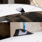 Carbon Fiber Style Car Shark Fin Aerial Antenna Mast Roof AM/FM Radio Signal BD