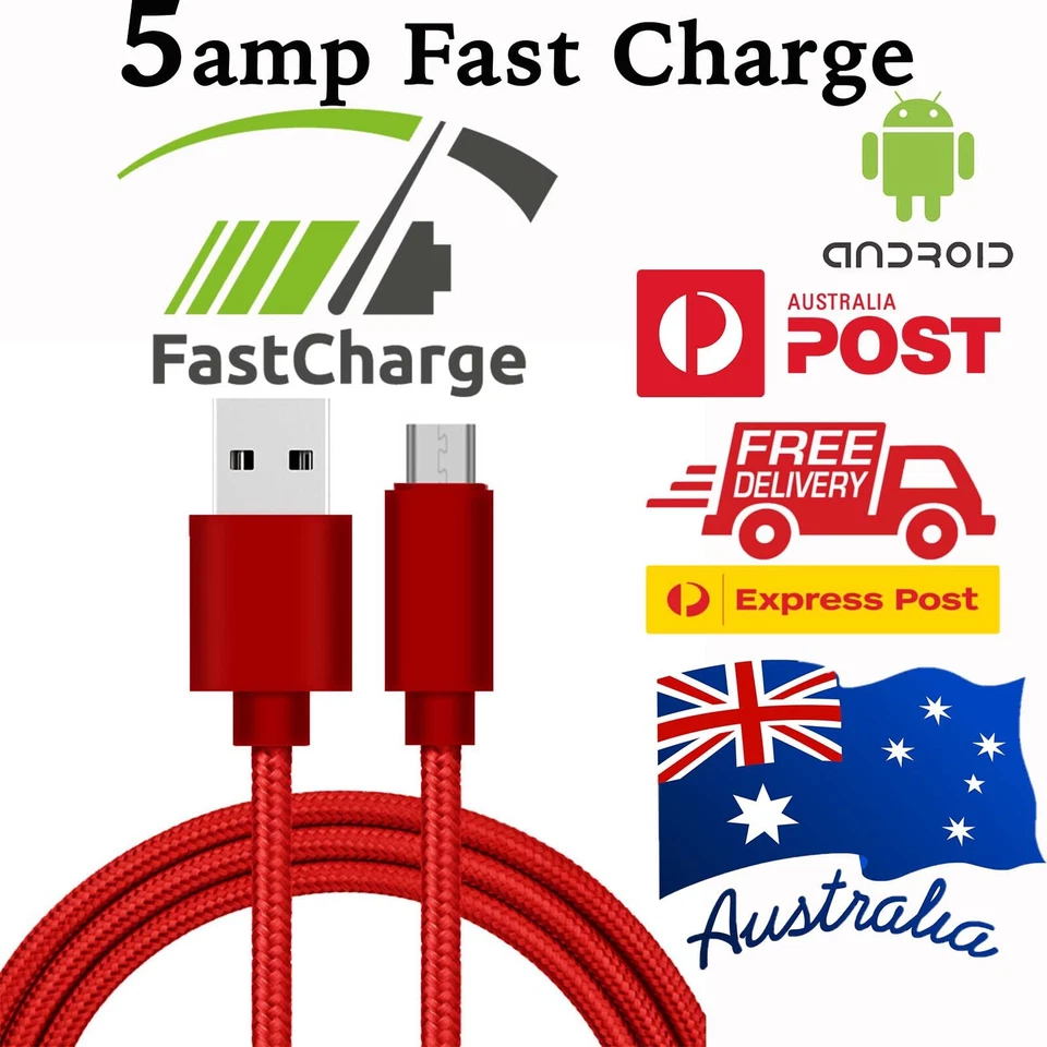 1M / 2M Micro USB Data Sync Charger Cable Lead For Samsung Android Phones - Image 1 of 1