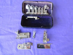 White /Greist Sewing Machine Attachments Antique - Foto 1 di 8