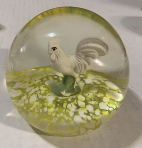 Vintage Glass Rooster Paperweight-2” - Picture 1 of 8