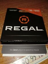 $75 Regal Cinemas Gift Card, Movie Theater Tickets/Concessions, No Expiration