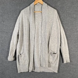 WoolOvers Jacket Womens XL Grey Shaket 100% Merino Wool Knitwear Office Career - Picture 1 of 13
