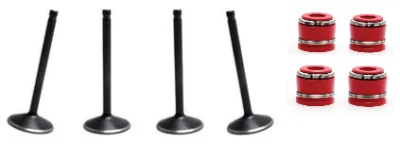 06-14 Honda TRX450R / TRX450ER Kibblewhite +1mm Oversized Valve Kit with Seals - Image 1 of 3