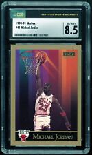 MICHAEL JORDAN 1990-91 Skybox #41 Chicago Bulls Hall of Fame CSG 8.5 NM/Mint+