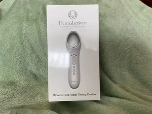New, White DERMALACTIVES Elastic Collagen Microcurrent Facial Toning Device. - Picture 1 of 1