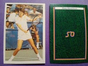 Hana Mandlikova Tennis  Question of Sport Celebrity Game Card 1987 Rare
