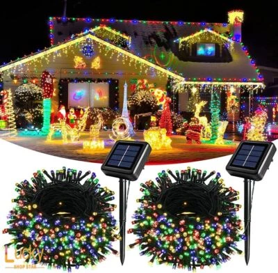 100LED Solar String Light Outdoor Wedding Party Garden Christmas Tree Decor Lamp - Image 1 of 4