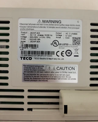 Teco Sero Drive JSDAP-30A - Image 1 of 4