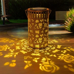 Butterfly Rose Solar Lanterns Outdoor Waterproof, Birthday Gifts for Women Mom G - Picture 1 of 8