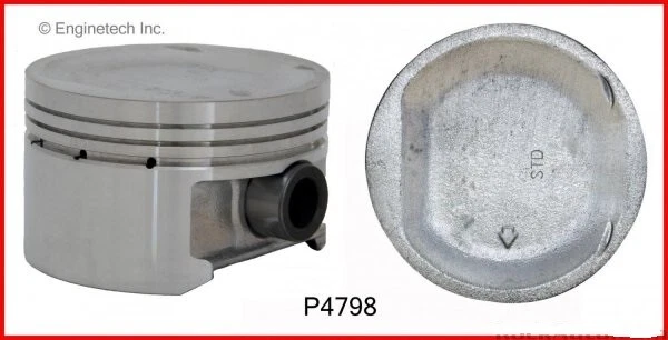Комплект поршней EngineTech P4798-4 Acura EL Honda Civic 1,7 л D17A2 VTEC 01-05 - Изображение 1 из 1
