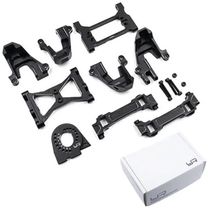 Yeah Racing Aluminum Upgrade Parts Set : Traxxas TRX-4 Black TRX4-S03BK - Picture 1 of 4
