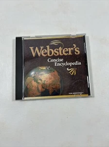 Webster's Concise Encyclopedia PC CD-ROM 1996 Windows 95/3.1 - Picture 1 of 13