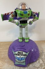 Vintage 1990s Buzz Lightyear Talking Bank Toy Story Disney Pixar Thinkway Works