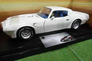 PONTIAC TRANS AM blanc 1973 au 1/18 AMERICAN MUSCLE ERTL 32755 voiture miniature - Imagen 1 de 1
