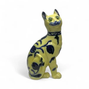 French faience Galle style cat, c. 1900. - Picture 1 of 6