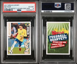 2017 BRAVO SPORT FUSSBALL QUARTETTSTARS DER WM NEYMAR - Picture 1 of 1