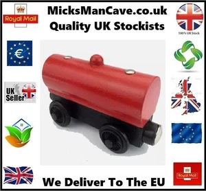 Thomas El Tanque Motor TANQUE DE ACEITE ROJO Carro Tender Madera Juguete Tren Magnético - Imagen 1 de 2